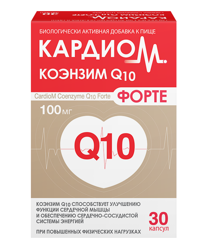 фото упаковки КардиоМ Коэнзим Q10 Форте