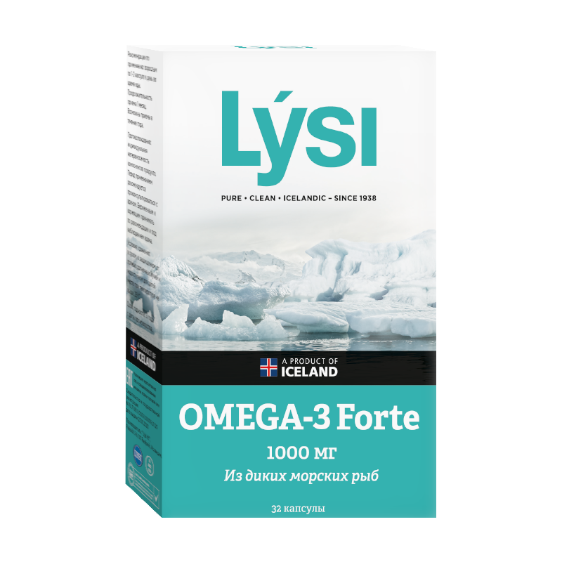 Lysi Омега-3 Форте, капсулы, 32 шт.