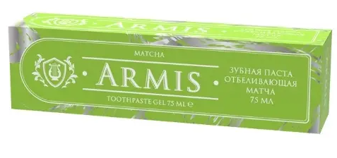 фото упаковки Armis Зубная паста гелевая отбеливающая