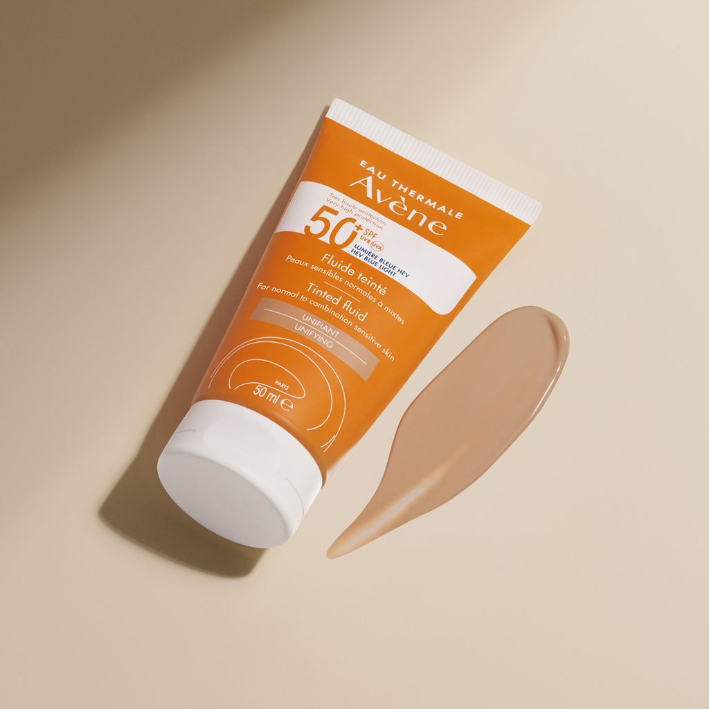 Avene Крем солнцезащитный тонирующий, SPF50, крем, для сухой и чувствительной кожи лица, 50 мл, 1 шт.