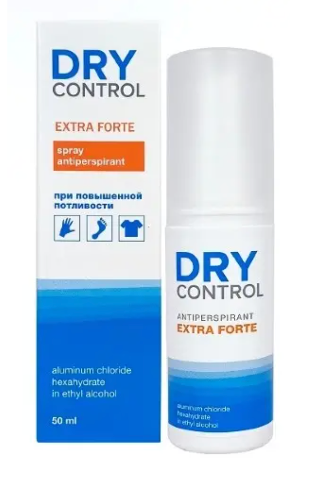фото упаковки Dry Control Extra Forte спрей антиперспирант