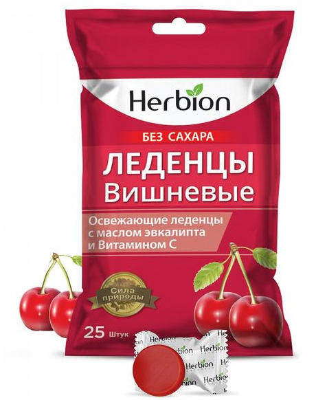 фото упаковки Herbion леденцы без сахара