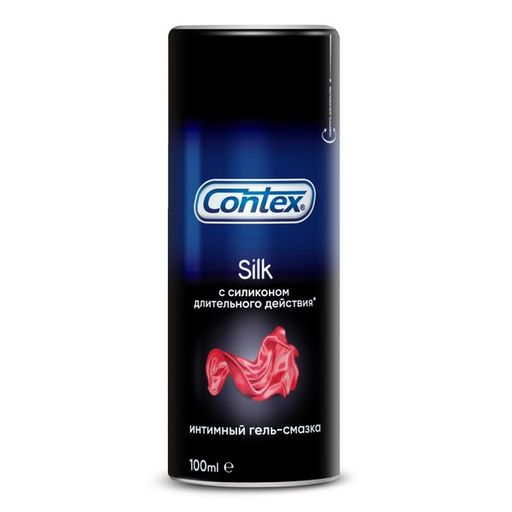 Гель-смазка Contex Silk, гель, из силикона (силиконовый), 100 мл, 1 шт.