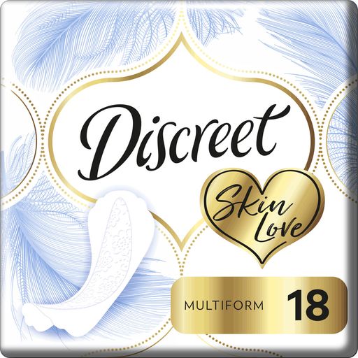 Discreet Skin Love Multiform прокладки ежедневные, прокладки гигиенические, 18 шт.